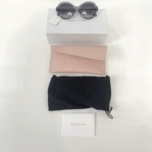 Zimmerman 53mm Amelie Butterfly Sunglasses In Foundry & Cool Grey Gradient NWT